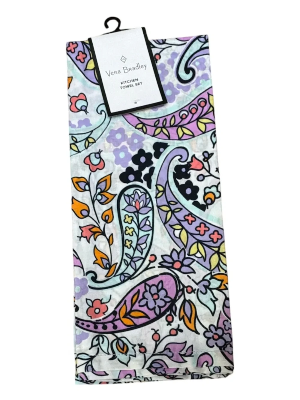 VERA BRADLEY Maddalena Paisley Placemat, Napkins, Dish Towels Set